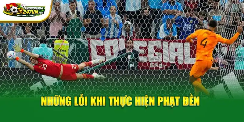 Những lỗi khi thực hiện phạt đền